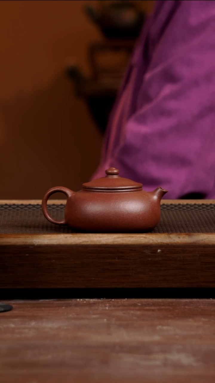 茶壶紫砂天*紫团泥寒江200CC