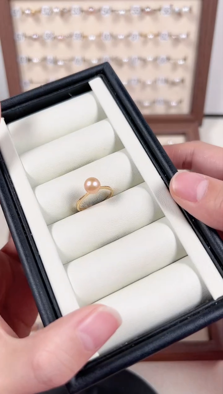 【闪购商品】淡水珍珠戒指银S925镶嵌69号