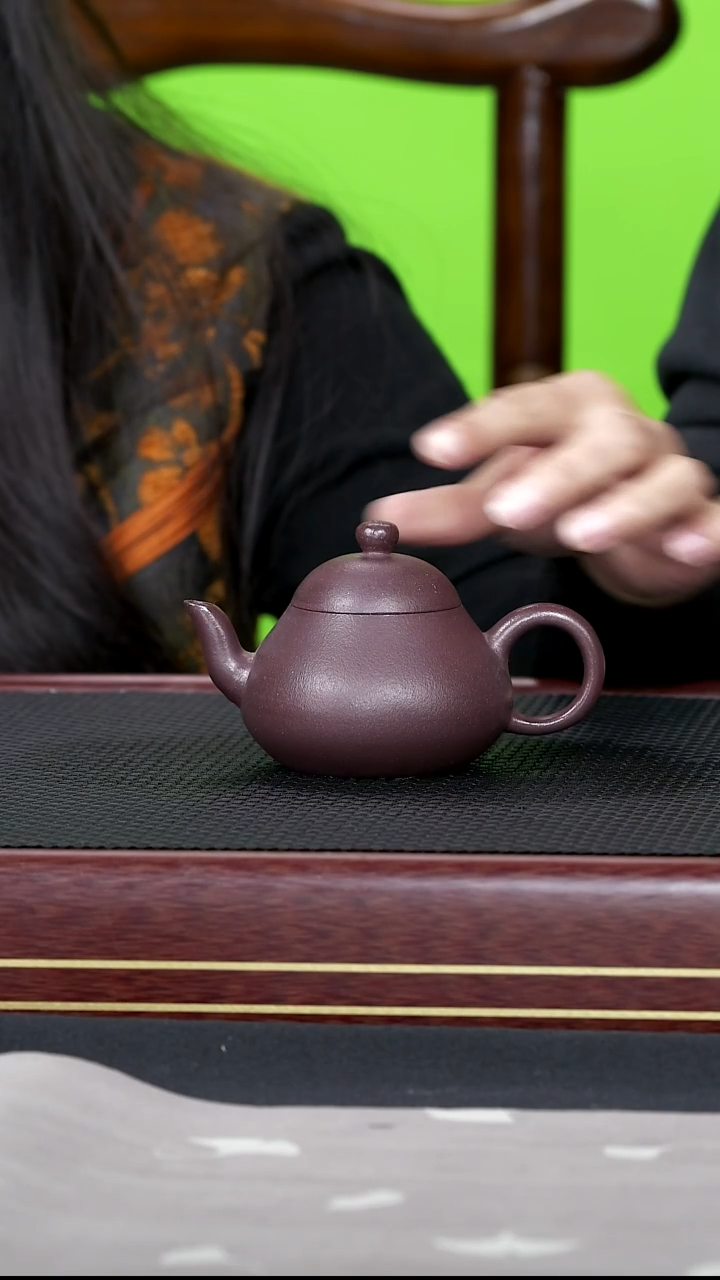 茶壶紫砂紫砂壶81金鼎吴记 梨形 桃花泥 150cc
