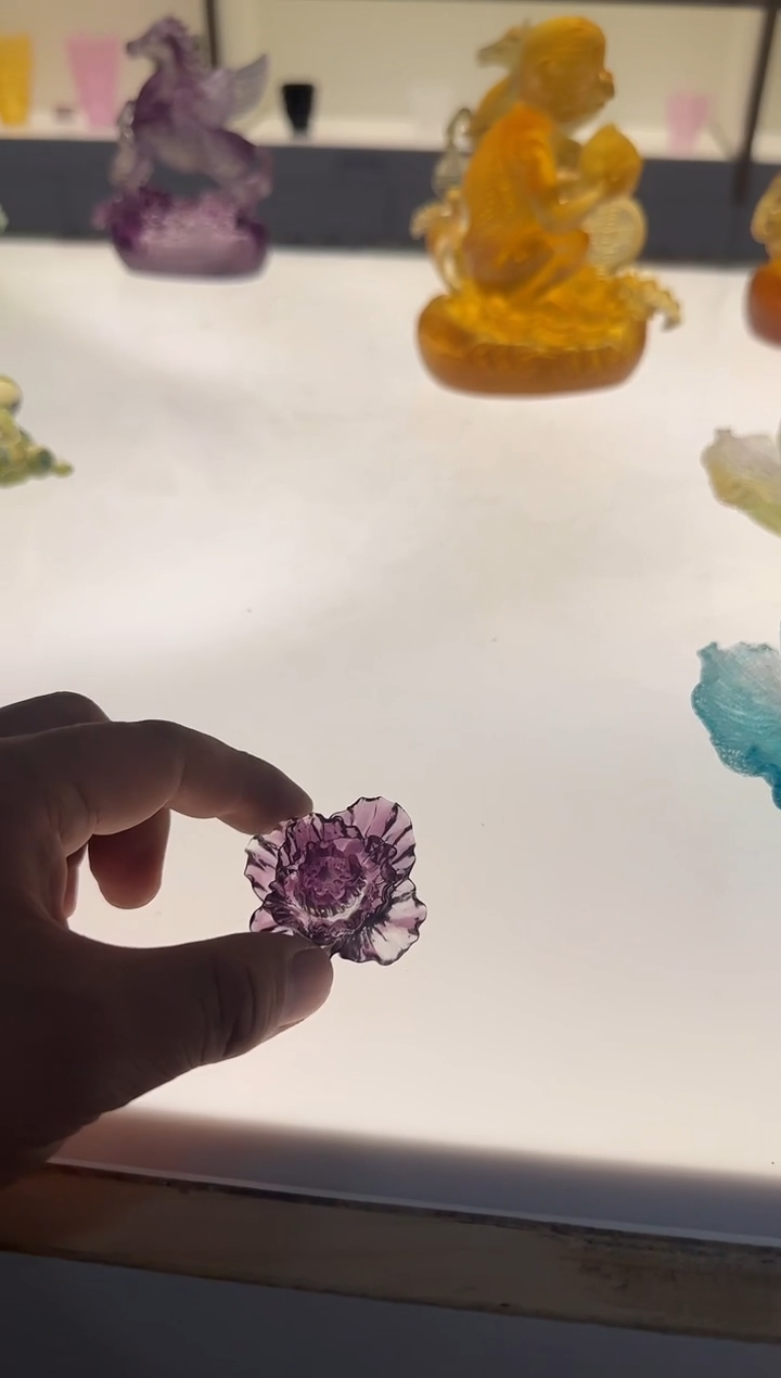 手工艺品琉璃牡丹花香插