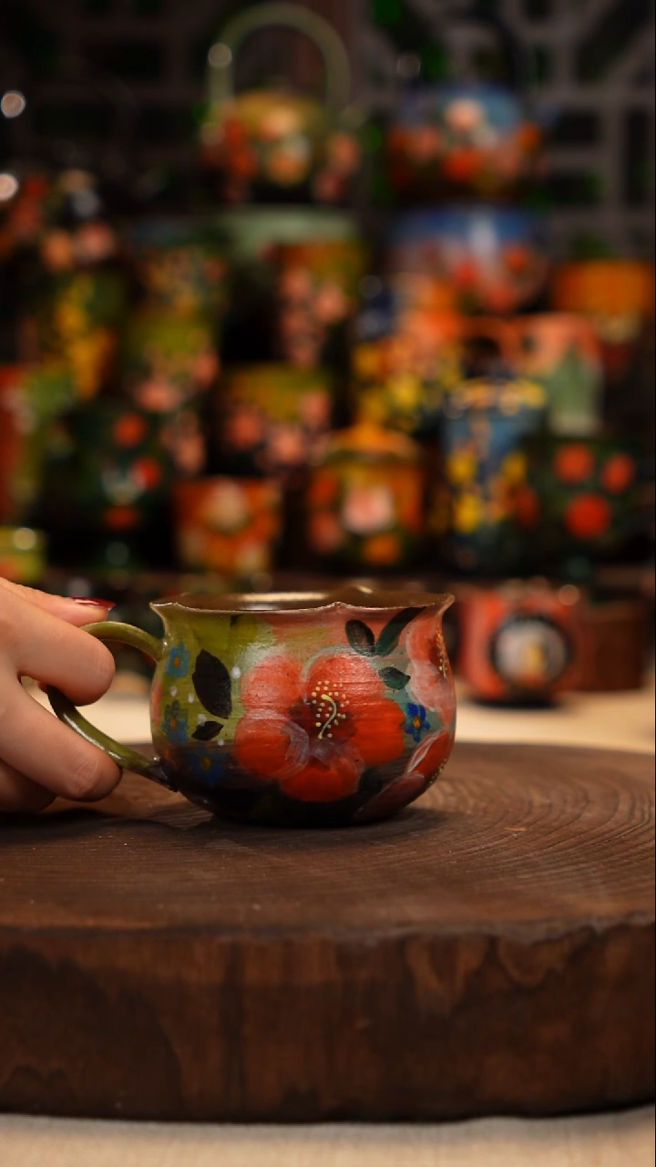 油画   釉下彩   杯子