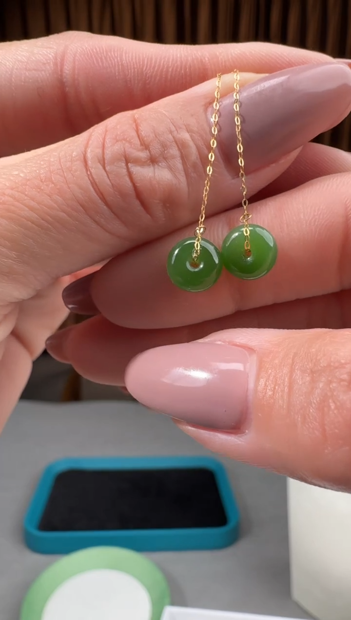 颈饰18K金镶嵌和田玉19冯总二12.24多样性拍一发一