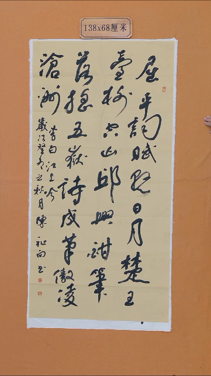 书法陈祉向 青岛理S 68*138 八平尺