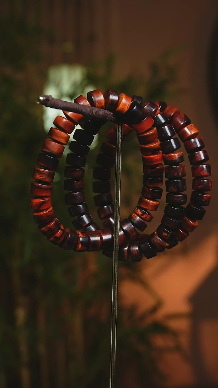 【闪购商品】黄花梨/降香黄檀手串/手链海南黄花梨1.2cm切片