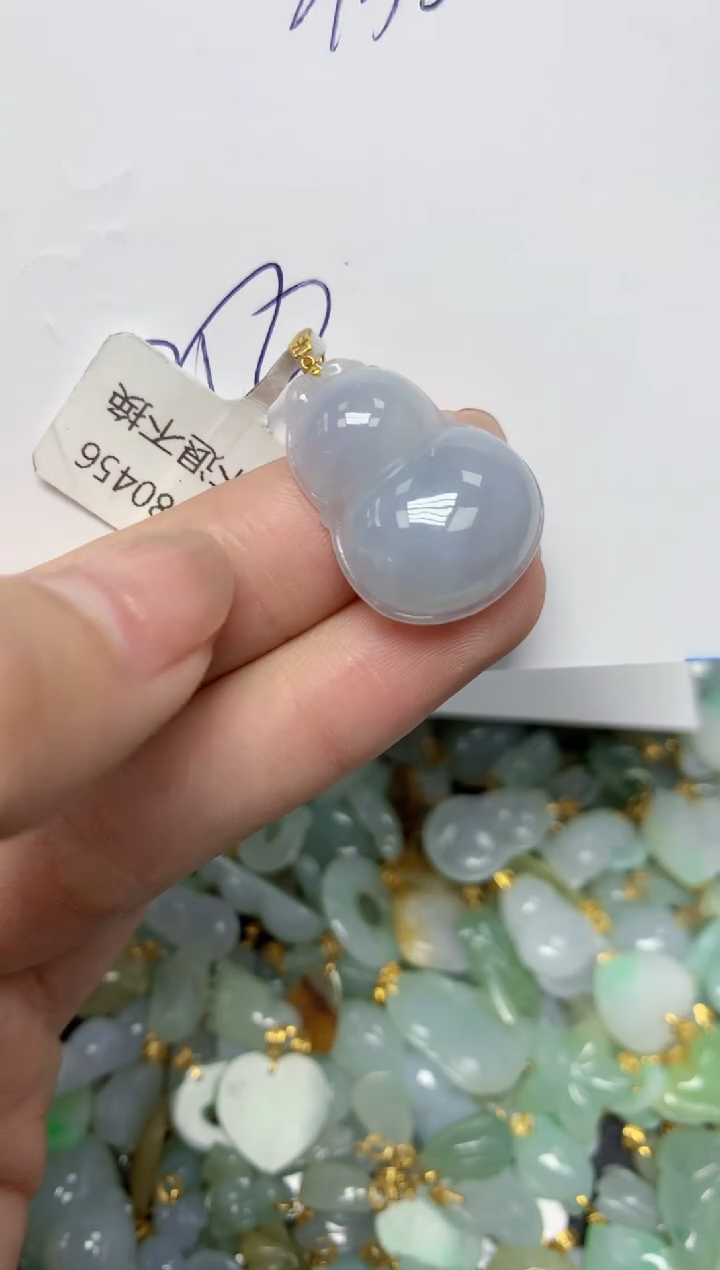 【闪购商品】翡翠颈饰18K金镶嵌天然翡翠A货