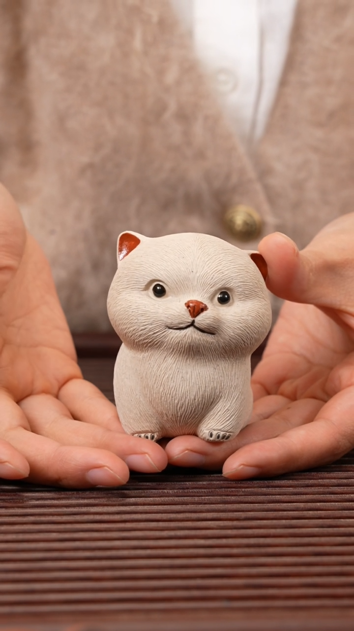 【闪购商品】紫砂茶宠白段小狗