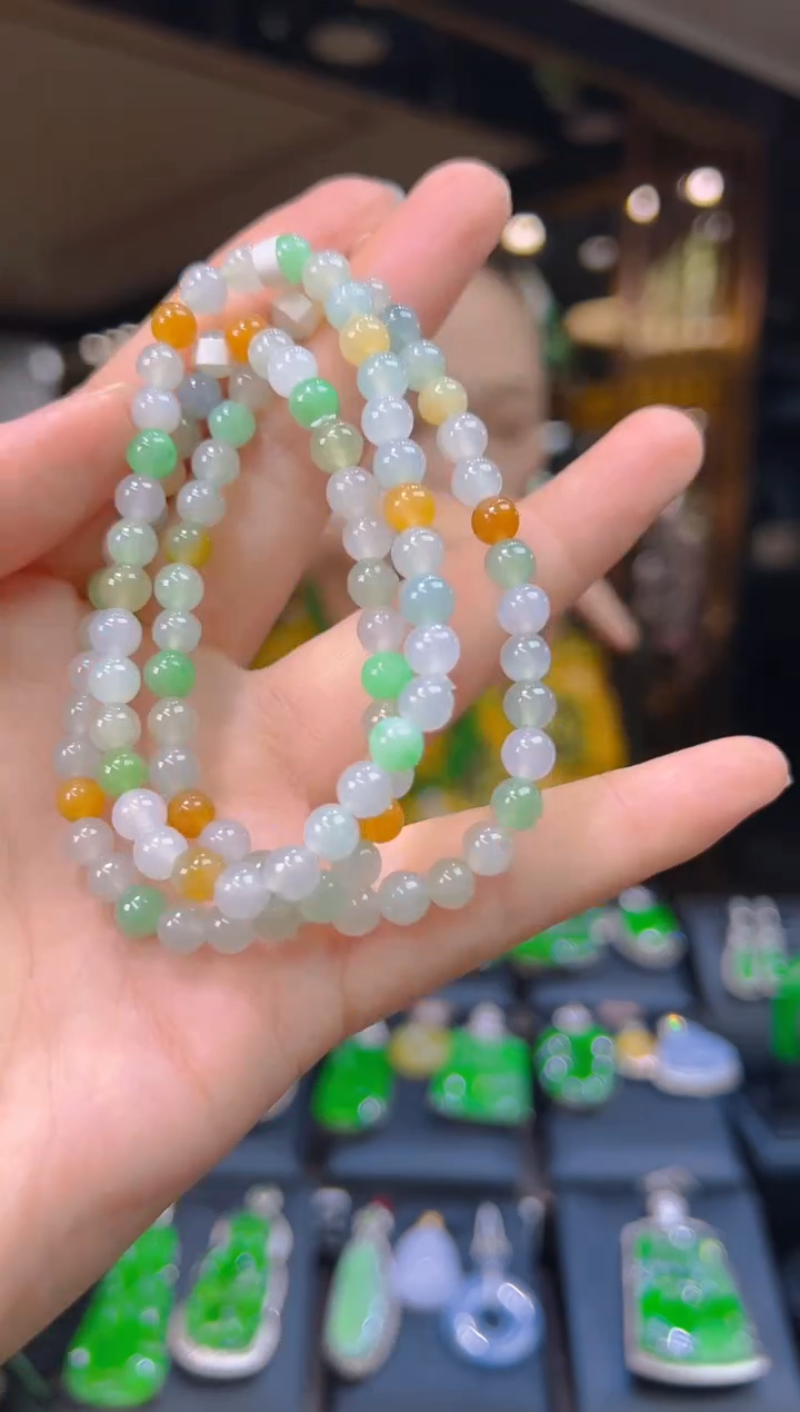 未镶嵌手串翡翠094（多样性发其一）