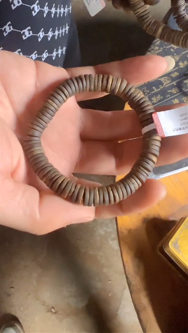 【闪购商品】沉香手串海南绿棋药片1.0单圈沉水多样性发一条