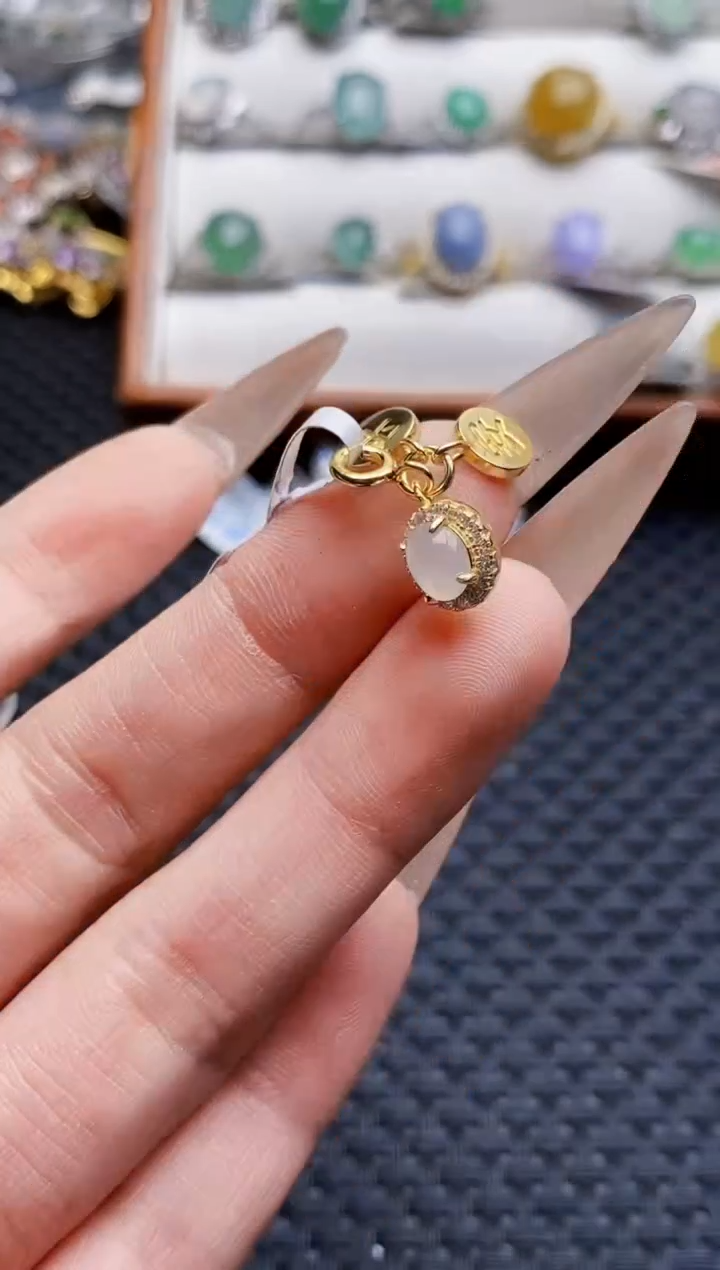 银S925镶嵌戒指翡翠1119