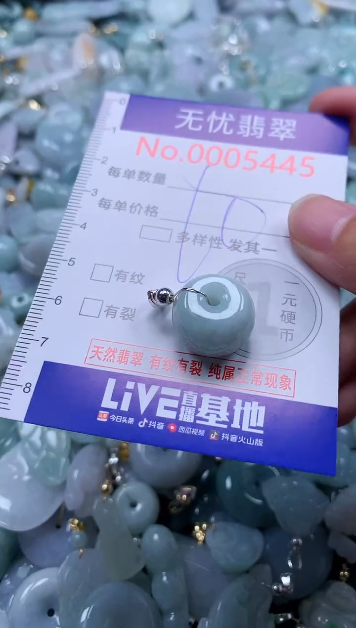 翡翠未镶嵌吊坠(不含链)5445