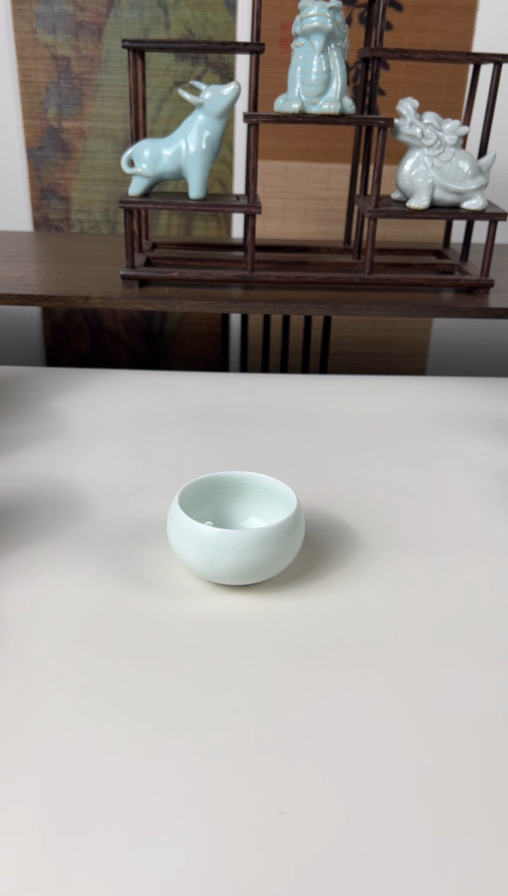 【闪购商品】杯珑匠玉青圈足圆融杯