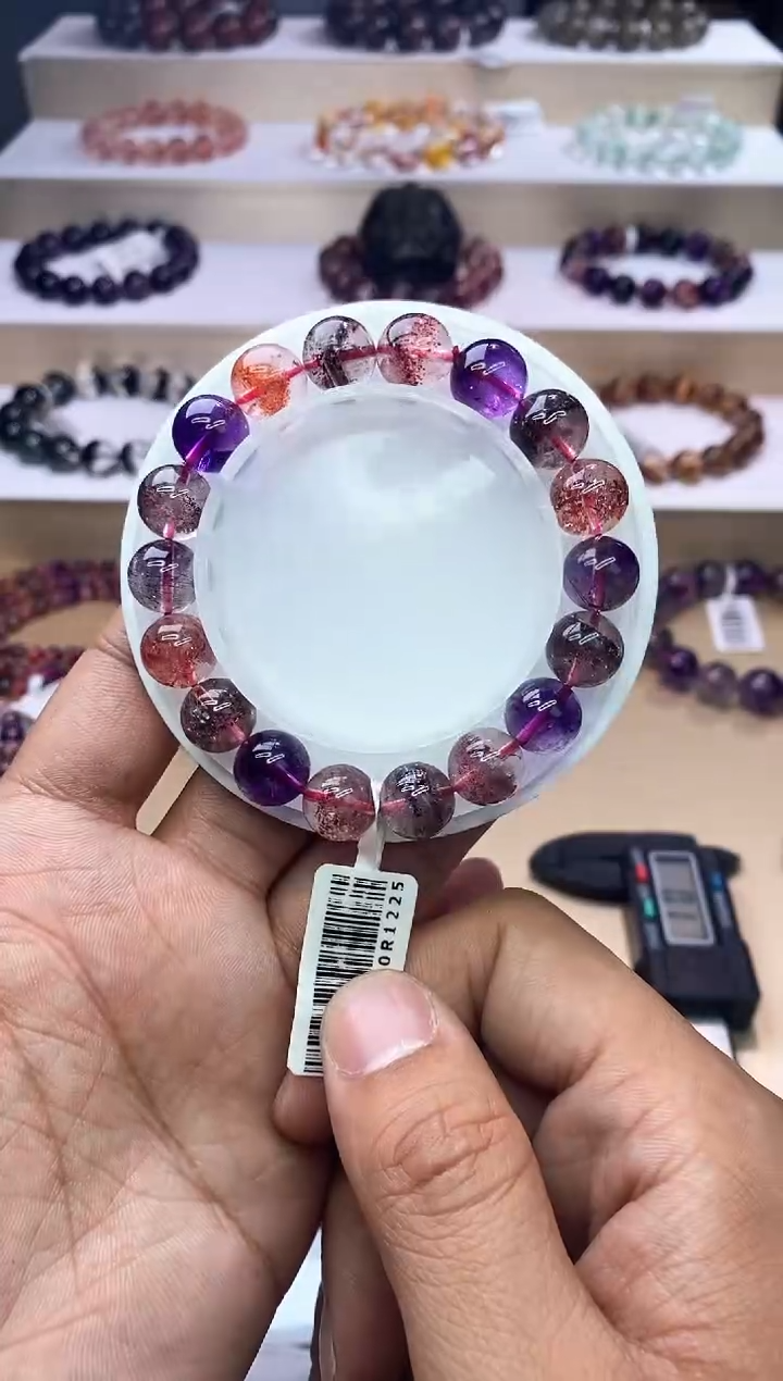 【闪购商品】水晶手链未镶嵌黑加仑超七单圈10m+