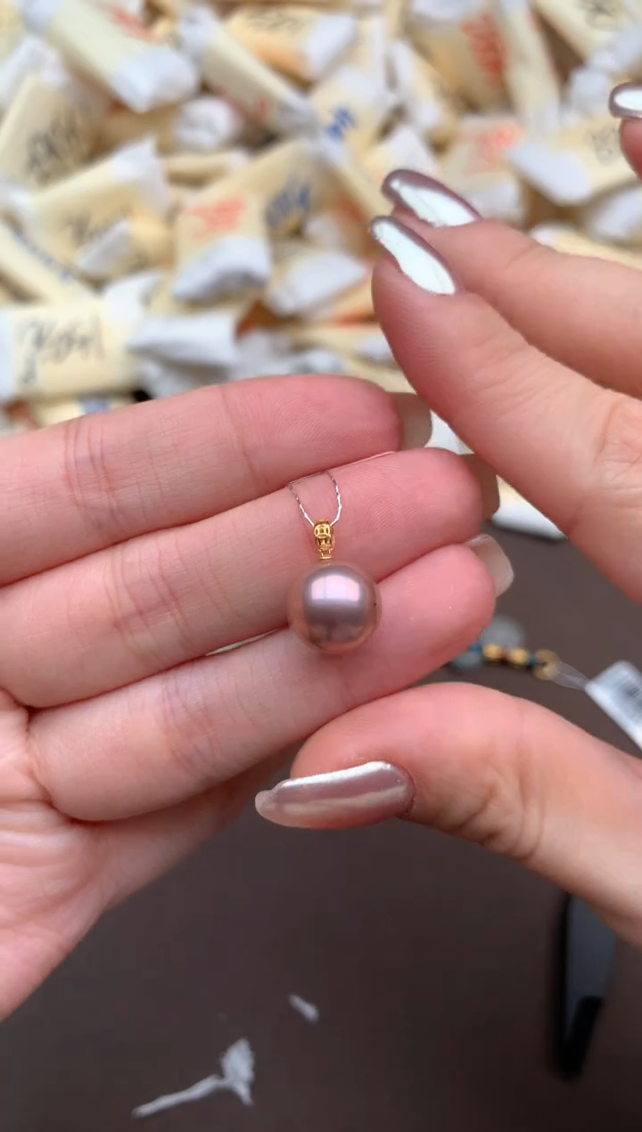 【闪购商品】淡水珍珠颈饰18K金镶嵌一