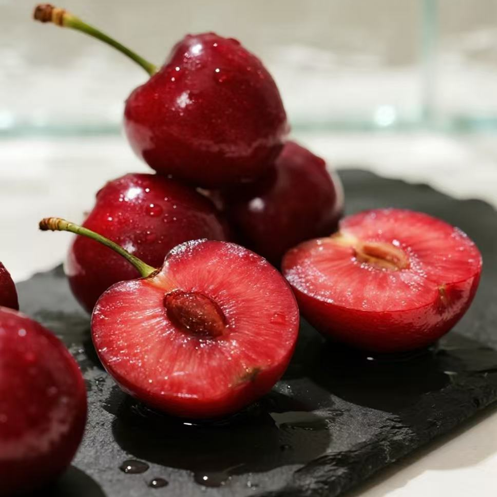 桑提娜智利进口海运车厘子5JD2.5kg装 内附果径卡