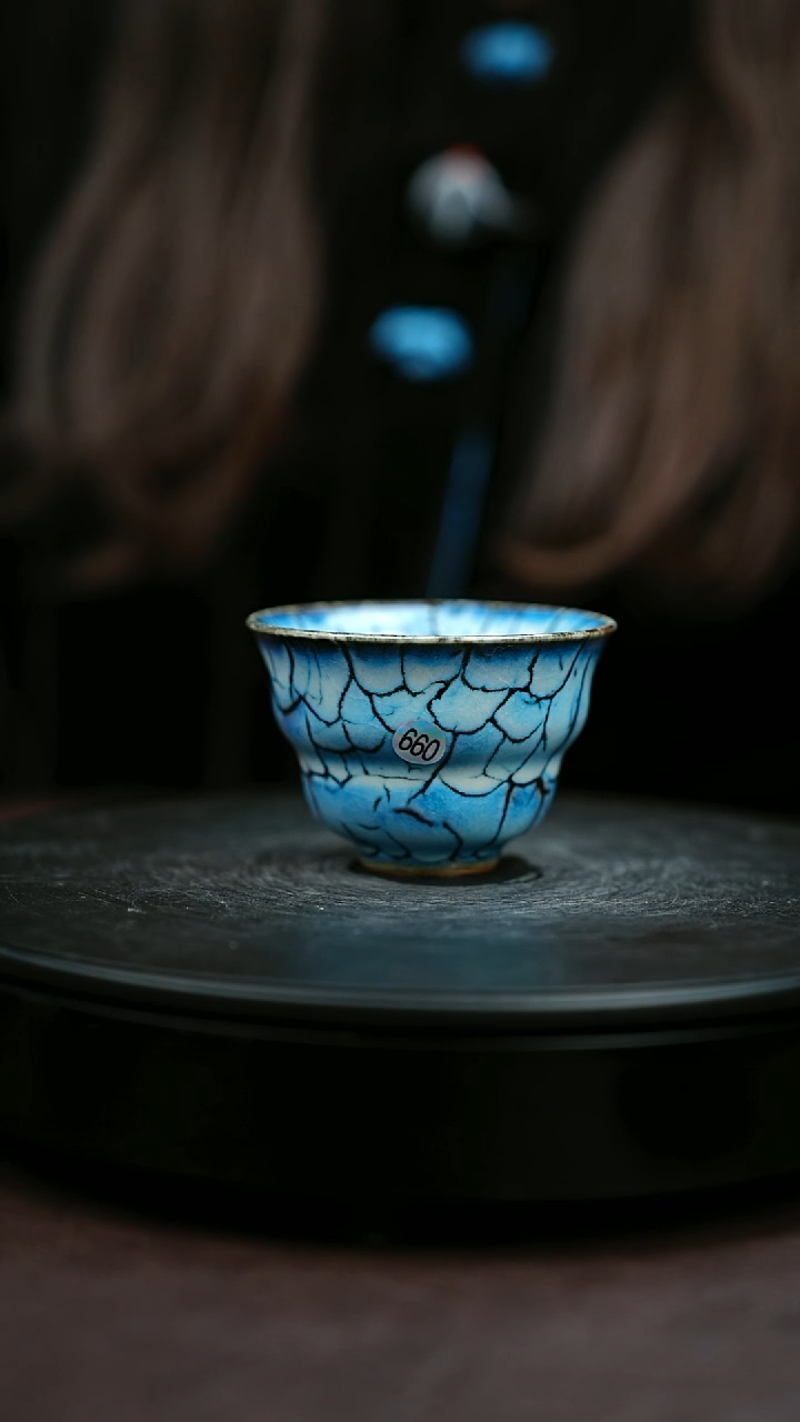 660#原矿钧瓷炉钧釉福禄杯