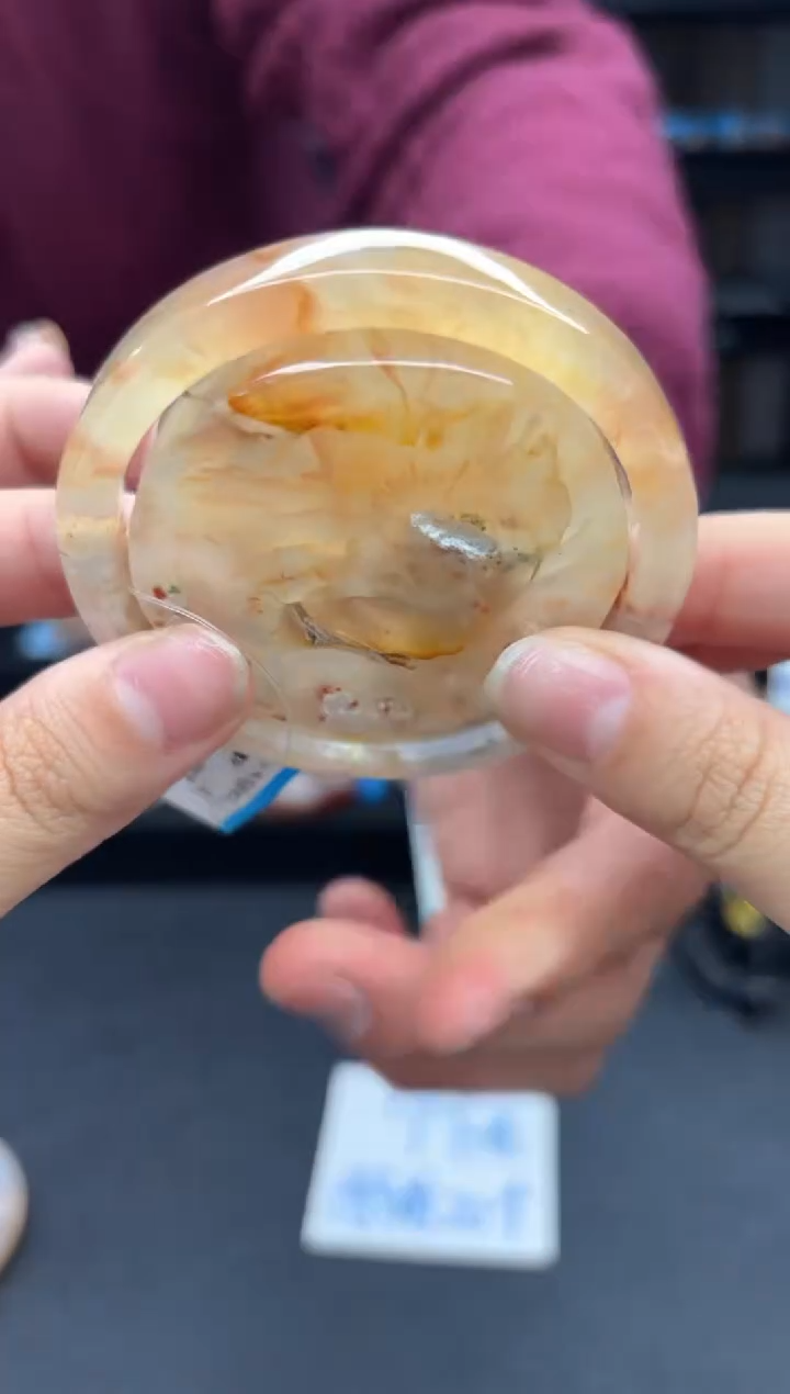 【闪购商品】石英质玉手镯未镶嵌268（55圈赠送镯心）