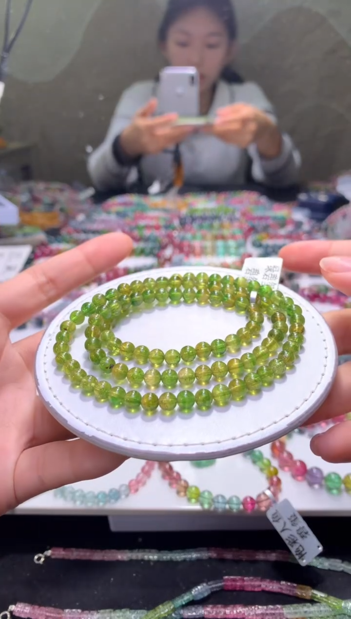 未镶嵌手串碧玺A08【天然碧玺】