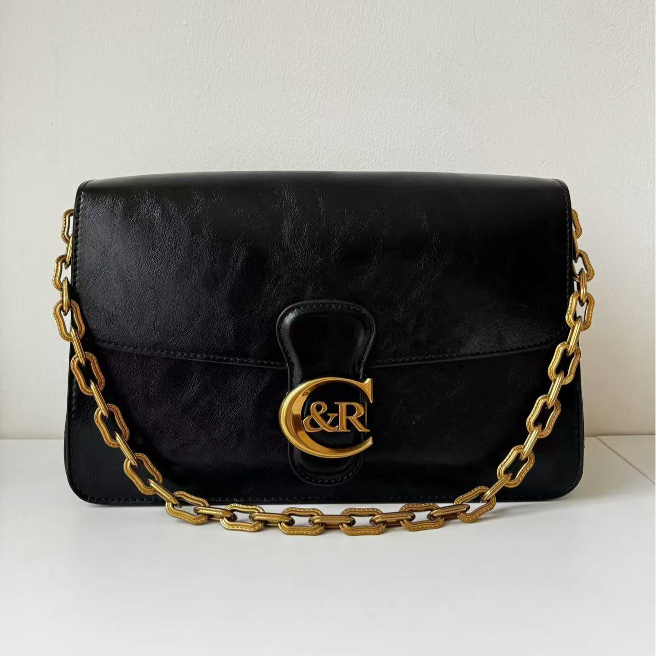 VAZSLVE/原创设计SD-5166-1-黑色 秋冬新款轻奢小包