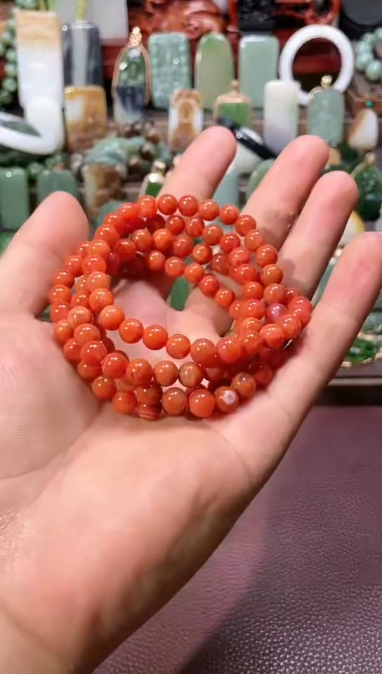 南红玛瑙未镶嵌项链【手艺人815】03 