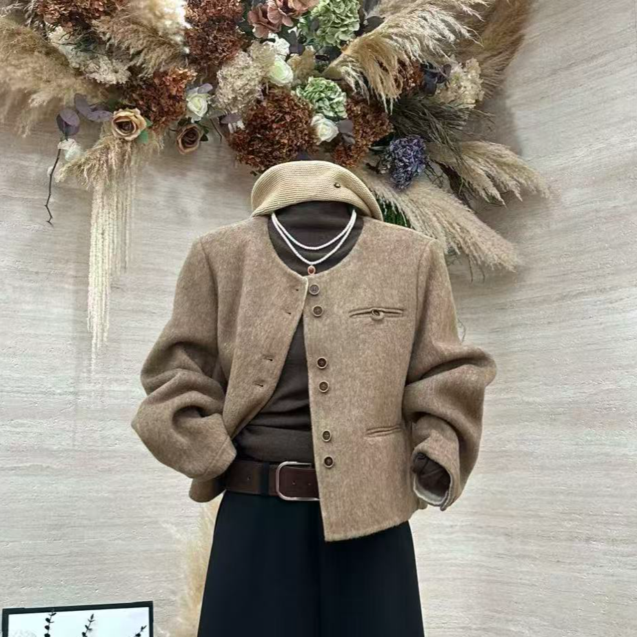 【苏兰文】高级感显瘦百搭大衣-97103-DY