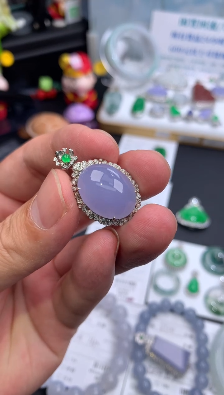 【闪购商品】定制翡翠18K金镶嵌模式推广期24小时鉴赏期