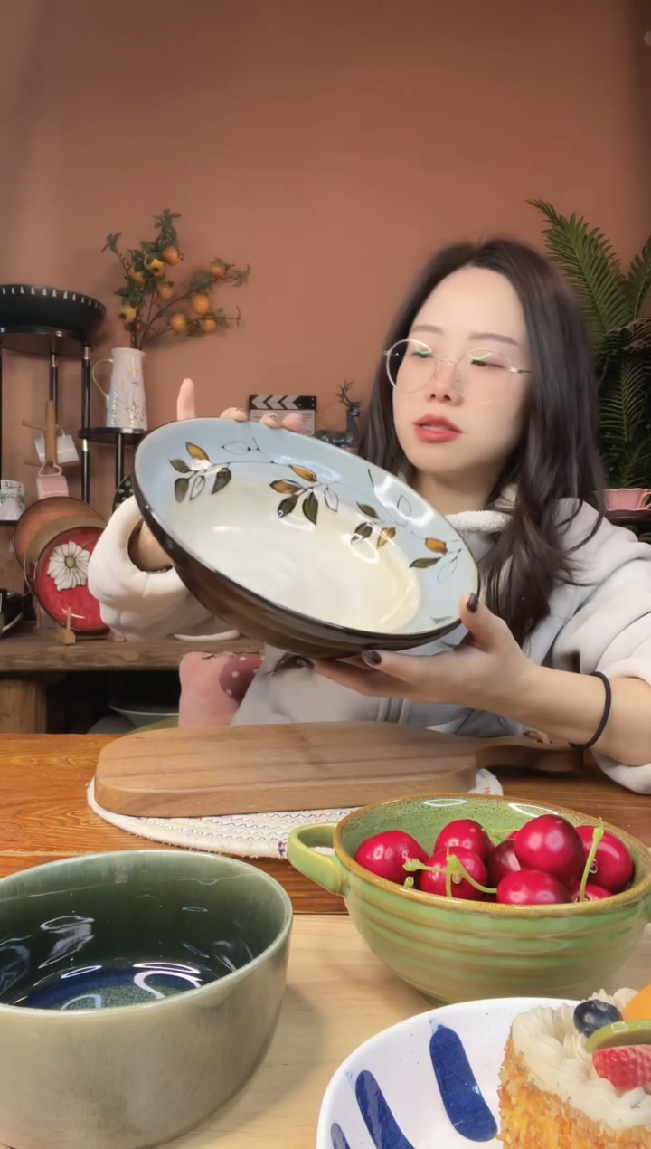 陶瓷10英寸树叶大草帽 微瑕疵