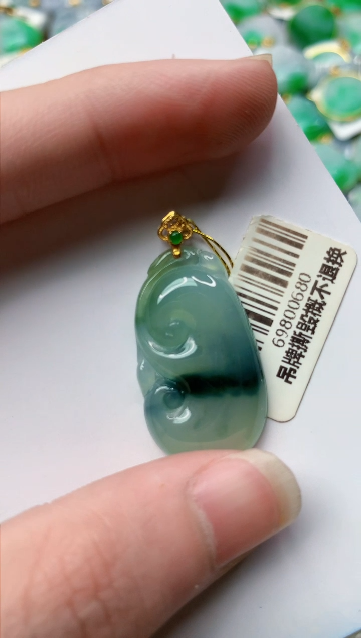 【闪购商品】翡翠颈饰18K金镶嵌50..........