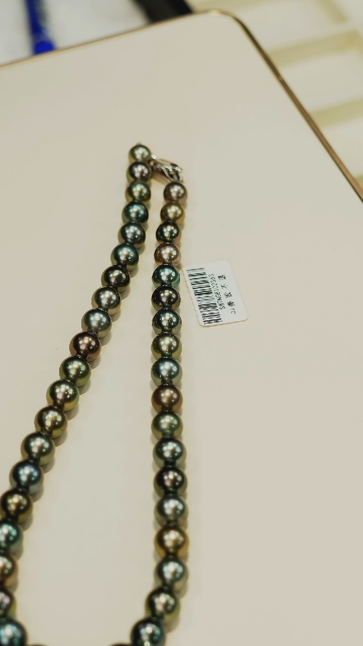 【闪购商品】海水珍珠项链银S925镶嵌莫兰迪珠链
