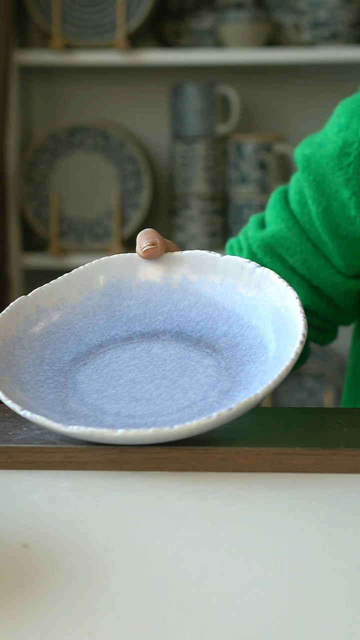 陶dxc砚山冰心蓝深盘21.5cm@4-2@