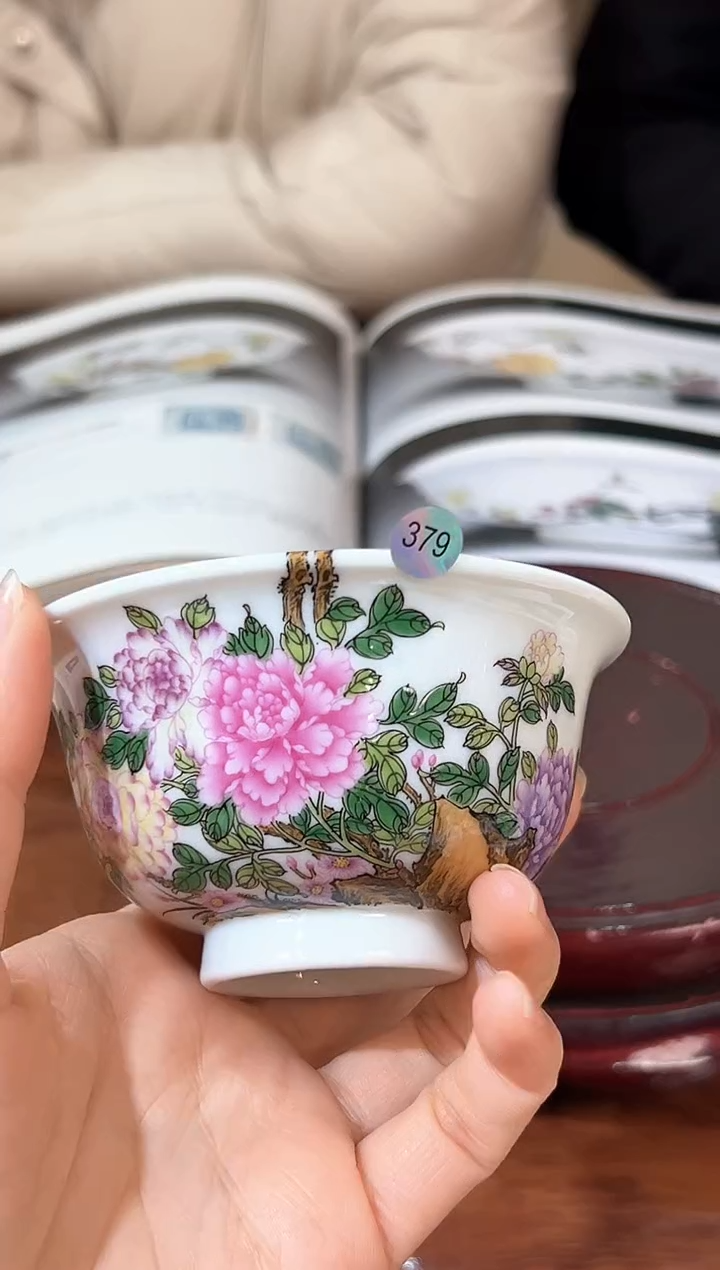 【闪购商品】杯子珐琅彩山水主人杯379