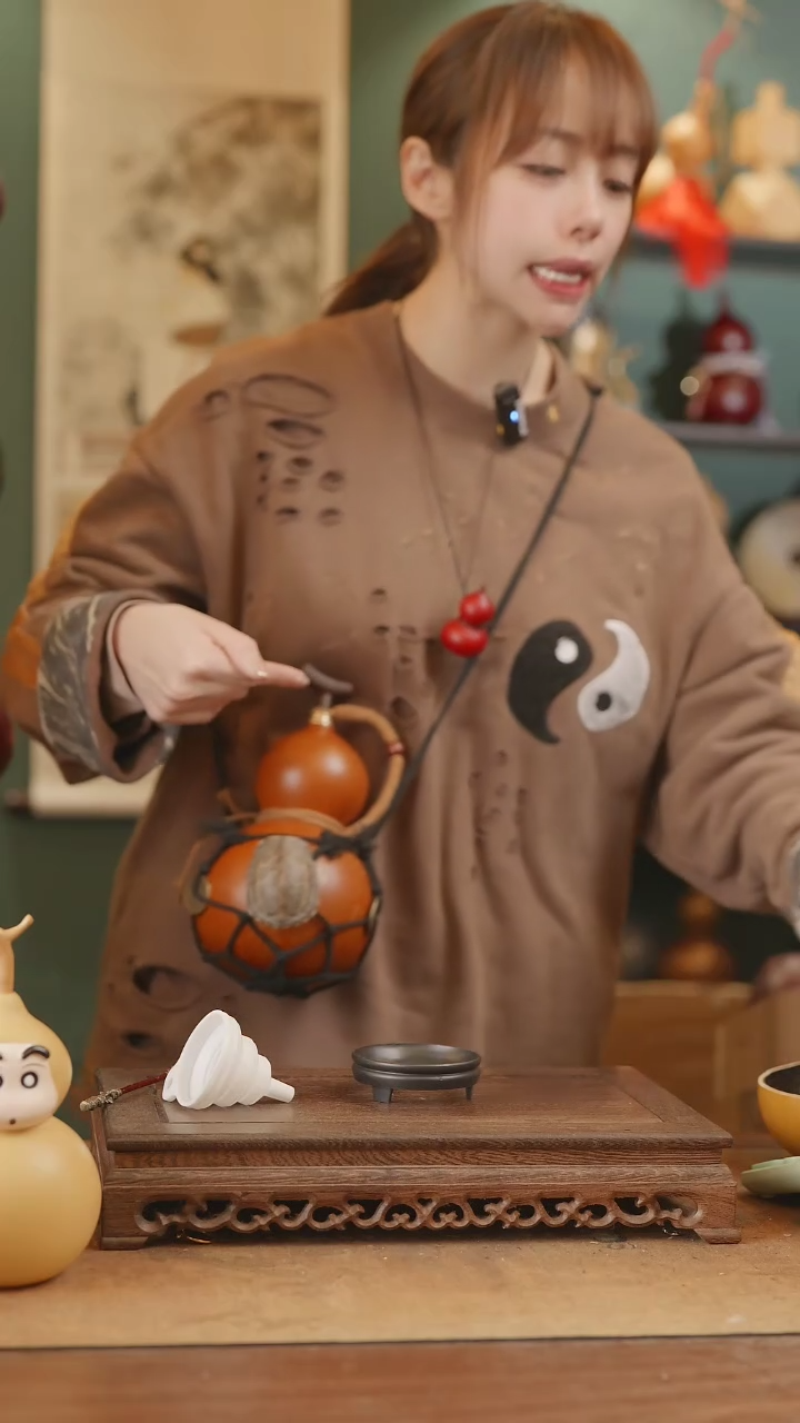 【闪购商品】314号精品天然大漆工艺防渗内胆酒葫芦~