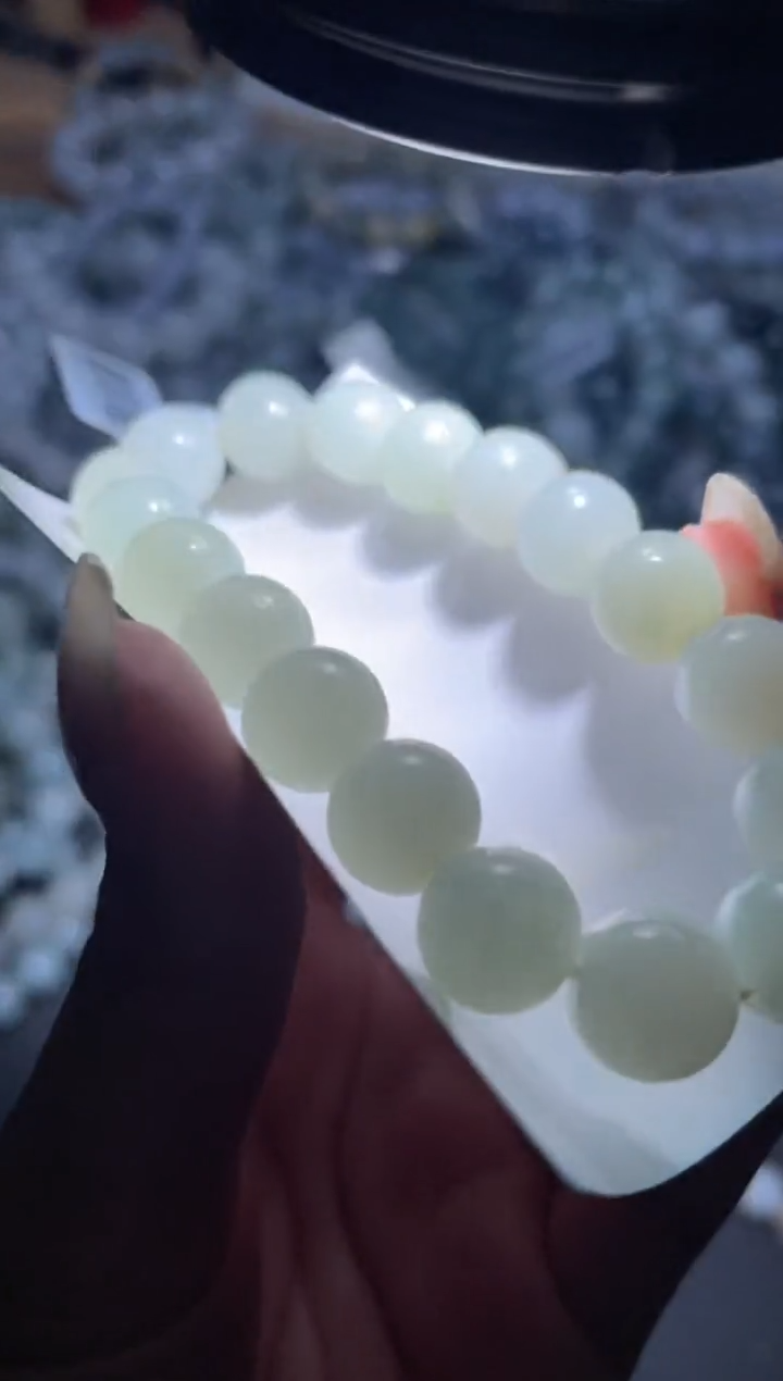 【闪购商品】定制翡翠未镶嵌天然缅甸A货翡翠手串14