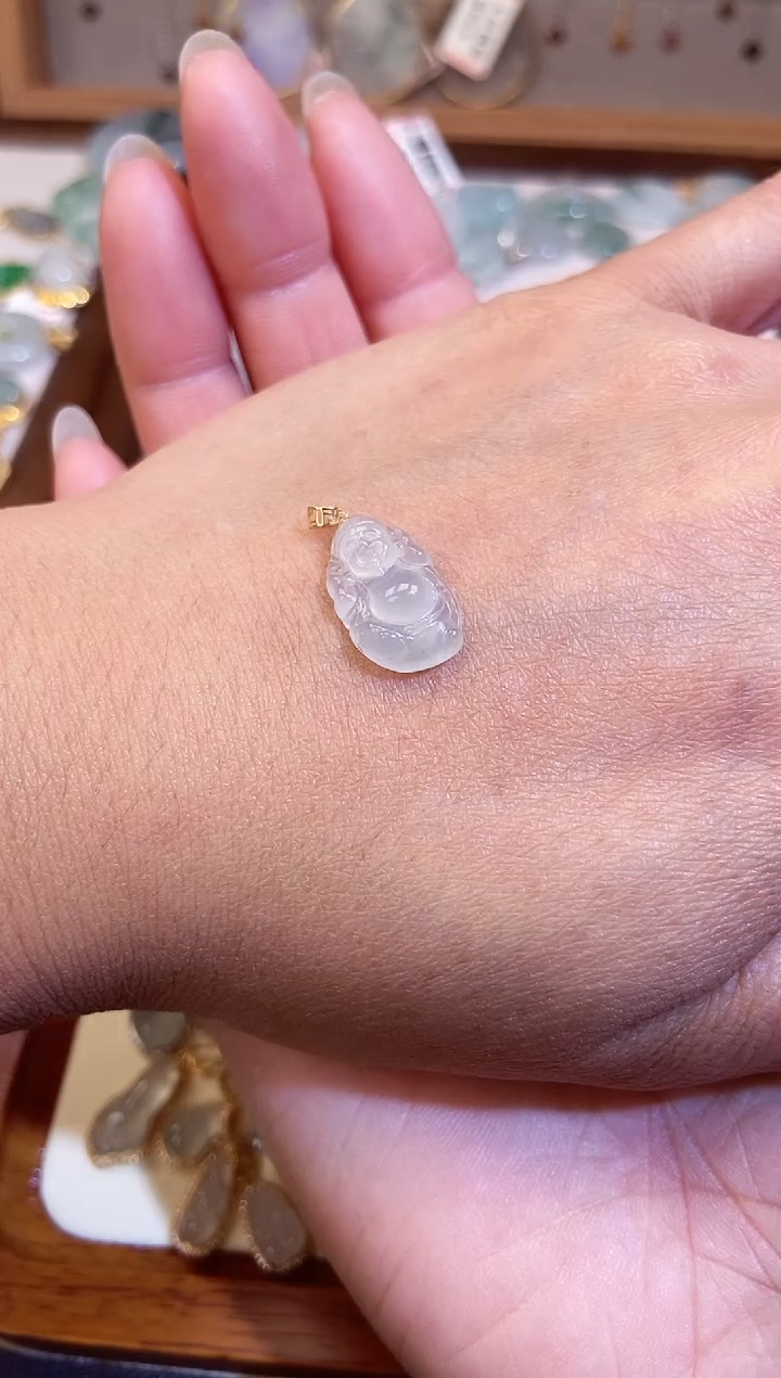 【闪购商品】翡翠颈饰18K金镶嵌11111111