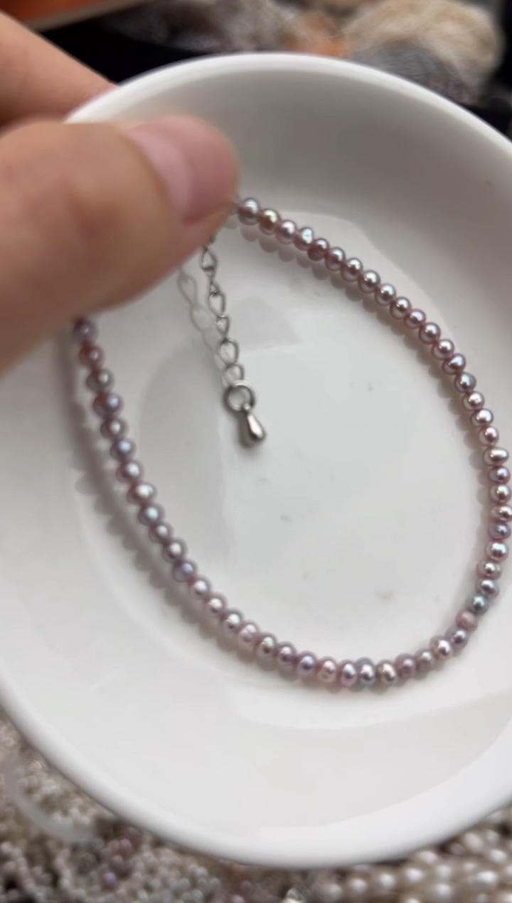 未镶嵌44淡水珍珠菁*?珍珠手链