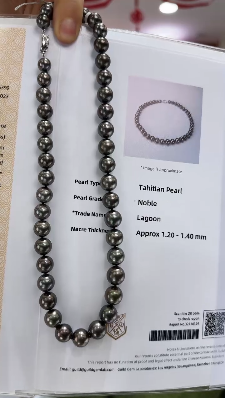 【闪购商品】海水珍珠NN未镶嵌吉尔德拉贡大溪地项链@@E370
