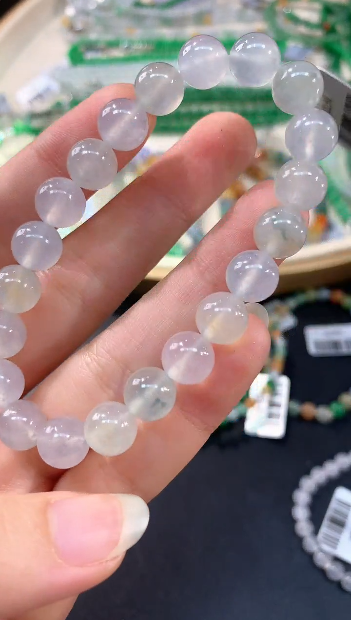 未镶嵌手串翡翠V40|9800