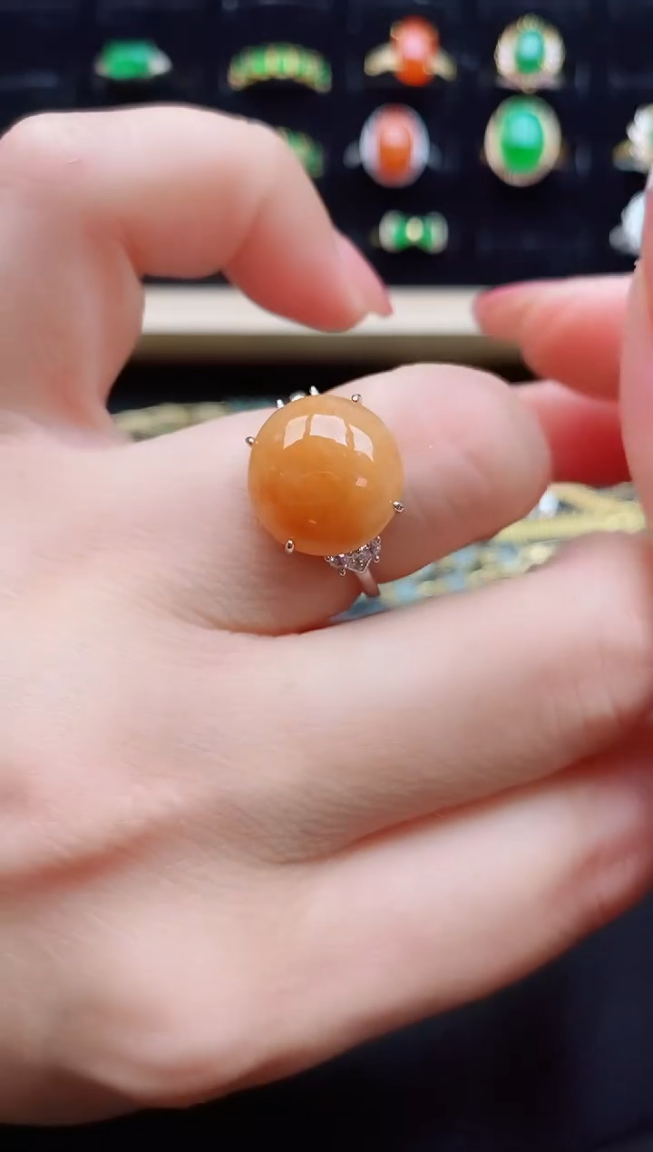 【闪购商品】翡翠戒指银S925镶嵌1212