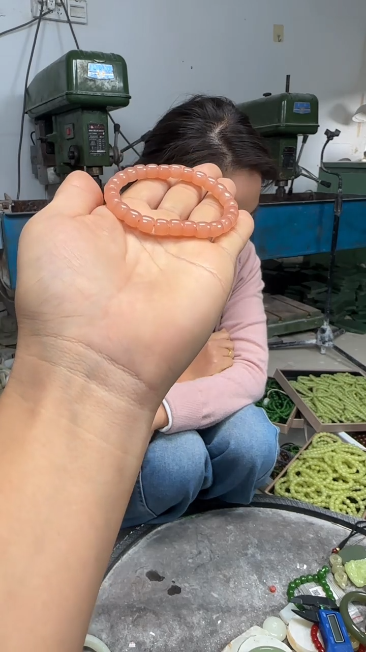 藕粉卡8直切手串