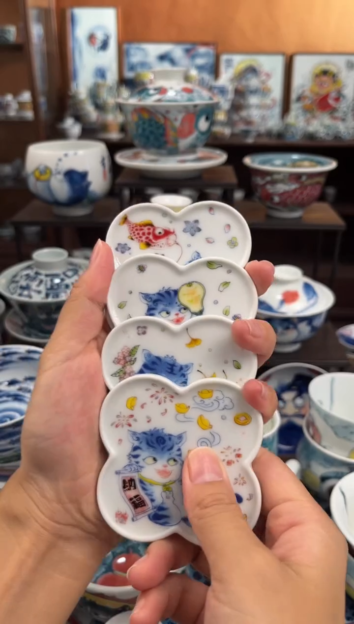 昨明杯垫4个春夏秋冬