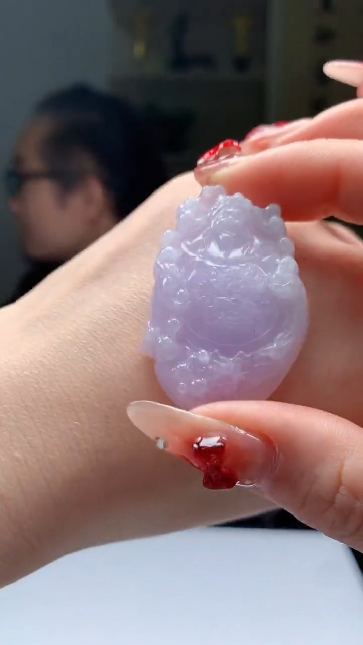 【闪购商品】定制翡翠未镶嵌1049ry-毛货挂件25