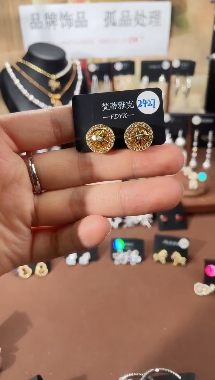 合金925银锆石梵2427