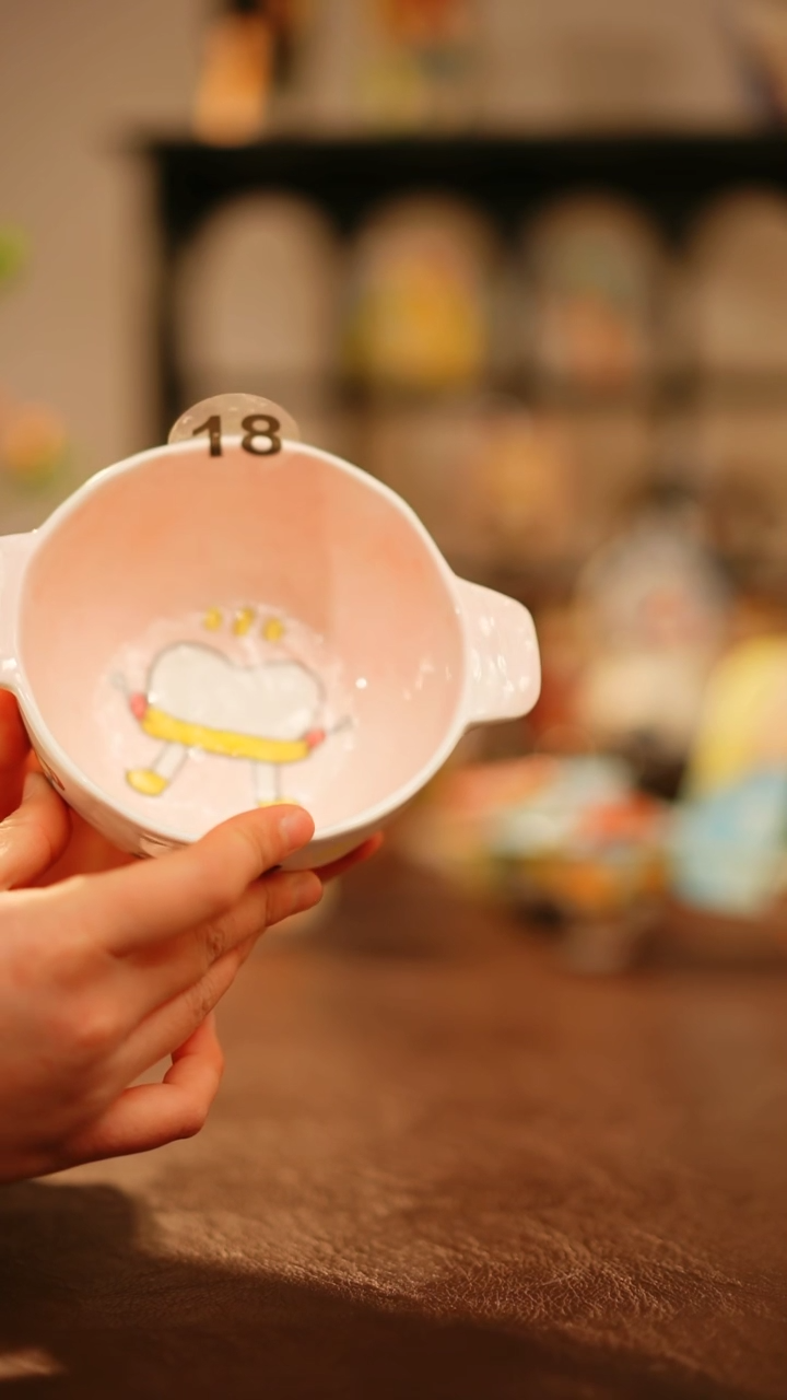 【闪购商品】杯景德镇高温釉下彩手绘陶瓷18