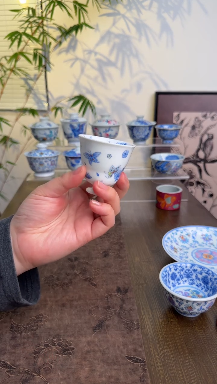 【闪购商品】景德镇斗彩手绘茶杯