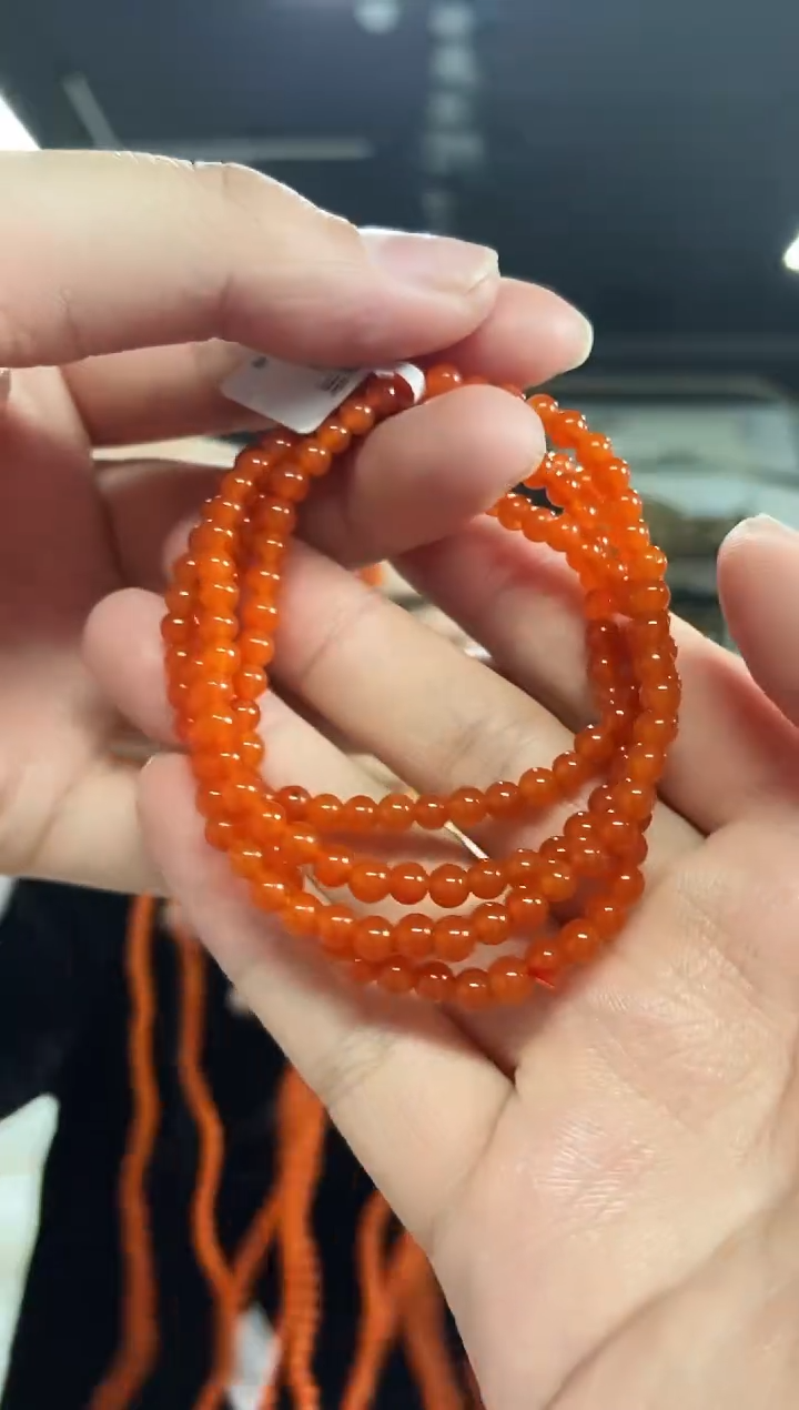【闪购商品】南红玛瑙项链未镶嵌多样性发其一颜色微差