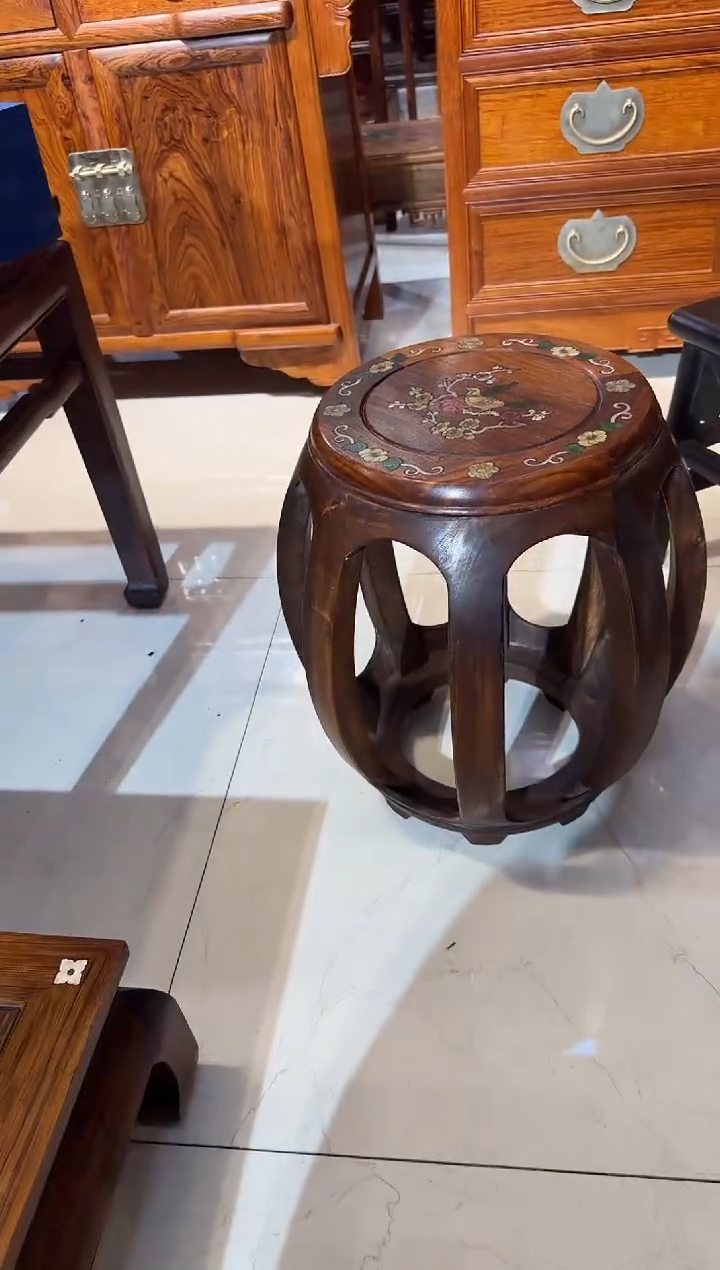 【闪购商品】木木艺喜鹊登梅鼓凳550.888