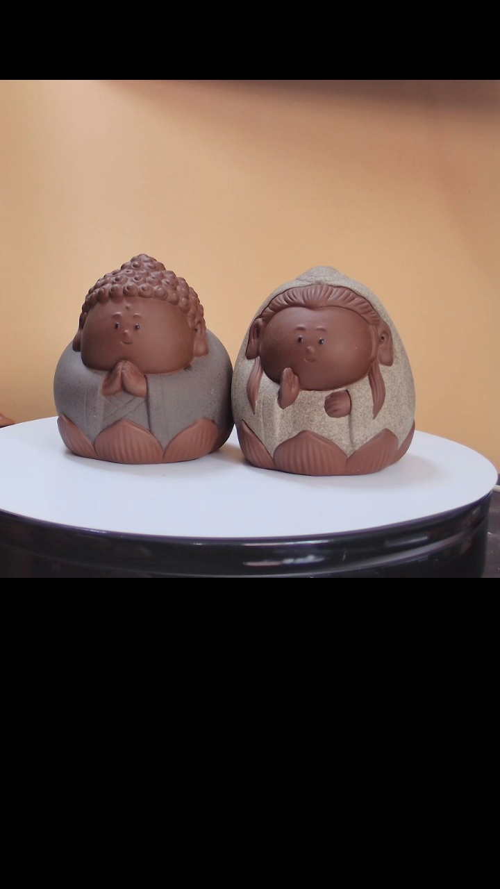 【闪购商品】陶瓷摆件一对（如来/观音）