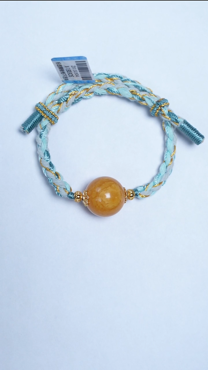 手链蜜蜡未镶嵌花蜡圆珠手绳18mm