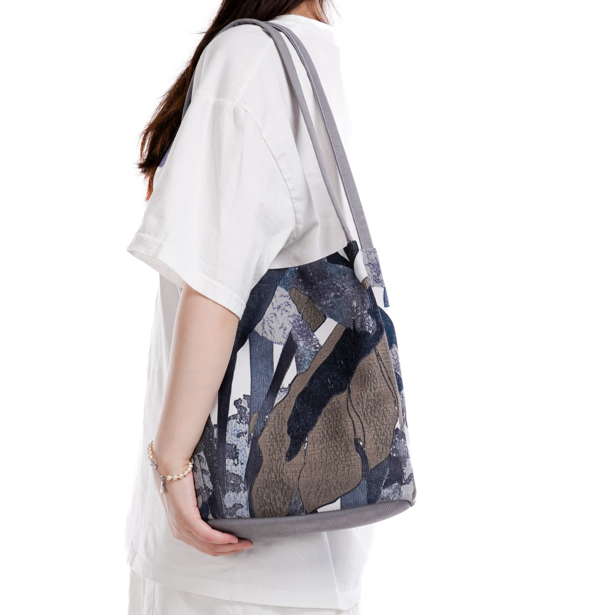 无则艺【水桶包】枯荷布包很艺术I小众百搭百搭休闲文艺水桶包