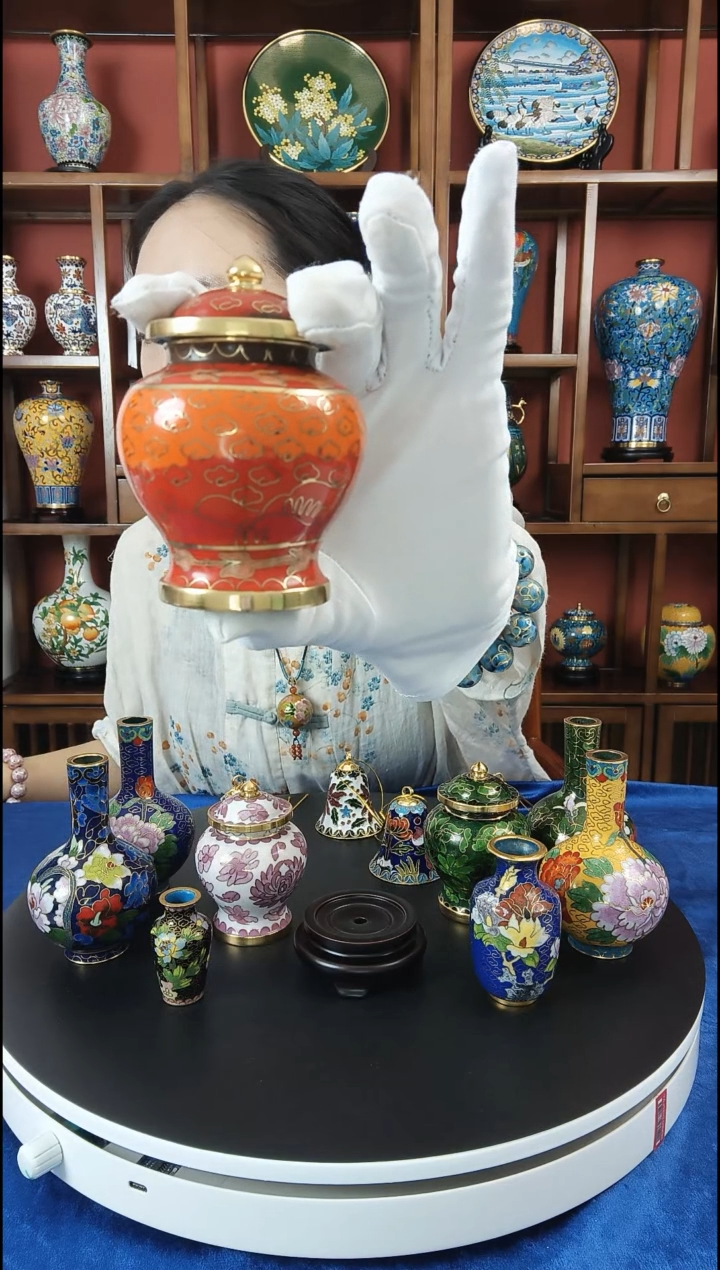 手工艺品琉璃将军罐
