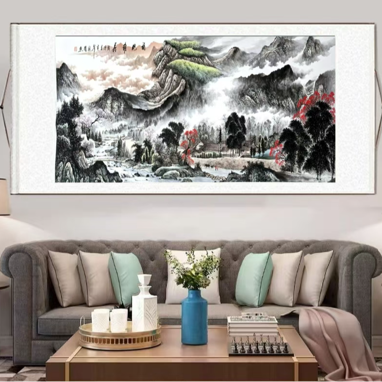 071卷轴210*72山水